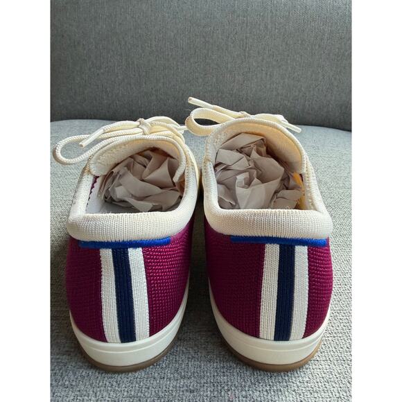 Rothy's Women's The Lace Up Sneaker Size 8 Plum Berry Bone Cream Lightweight - Picture 7 of 14